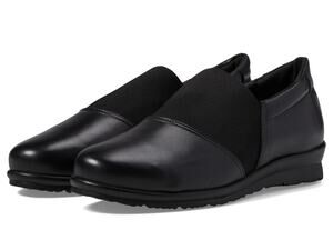 DAVID TATE WOMEN'S DYNASTY BLACK CALFSKIN LEATHER 10.5 MEDIUM